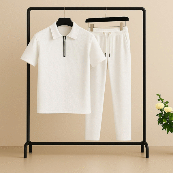 طقم رجالي كاردونيه أبيض طقم رجالي كاردونيه أبيض