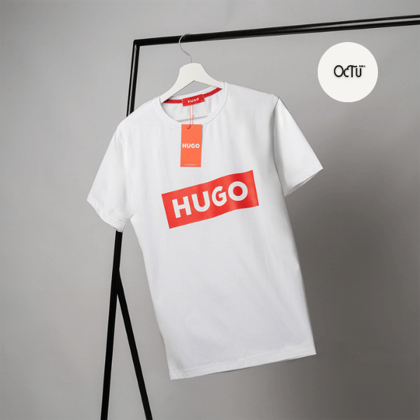 تيشرت هوجو رجالي هاي كوبي لوجو أحمر