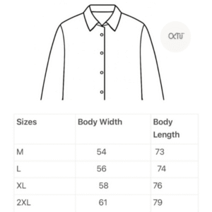 جدول مقاسات قميص لاكوست