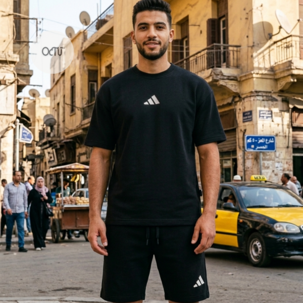 سوت أديداس إسود صيفي سوت أديداس إسود صيفي