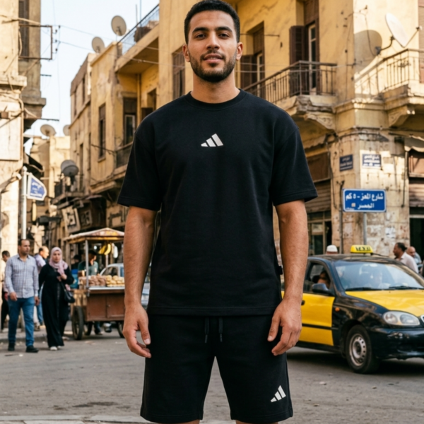 طقم إسود رجالي أديداس طقم إسود رجالي أديداس