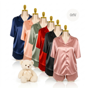 Womens Short Satin Pajama Set Womens Short Satin Pajama Set