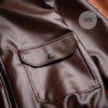 جاكت زارا جلد بجيوب